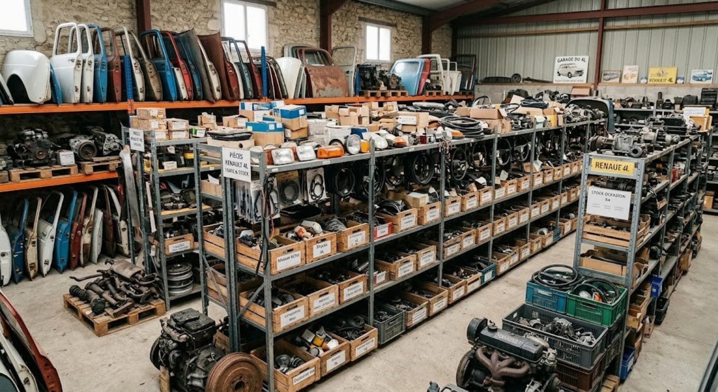 stock de pièces détachées